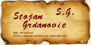 Stojan Grdanović vizit kartica
